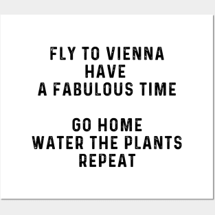 fly to vienna Posters and Art